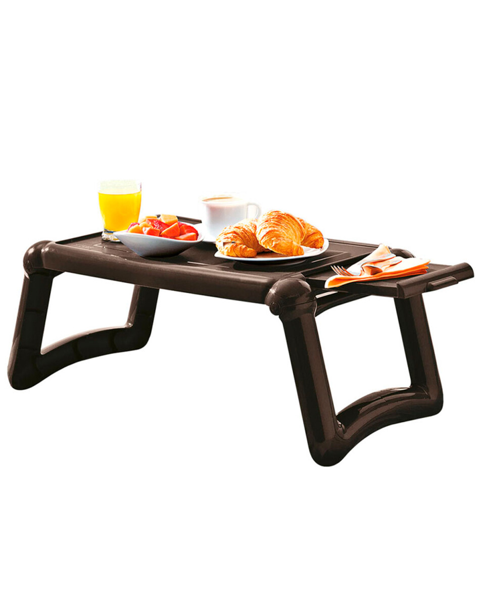 Mesa personal plegable portátil Rimax ideal desayuno/trabajo - Wengue 