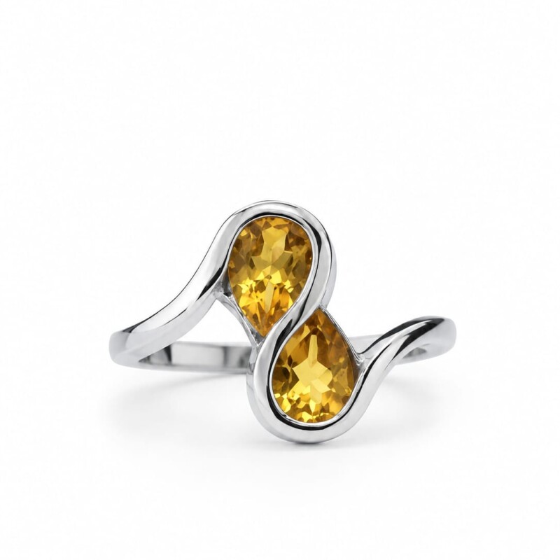 Anillo con piedra Citrino Anillo con piedra Citrino