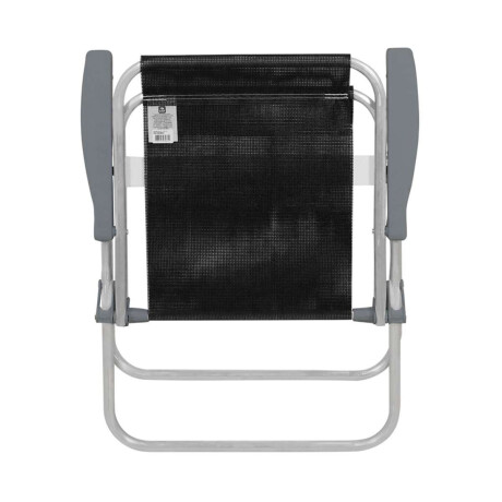 Silla Plegable De Aluminio 1 Posición Negro