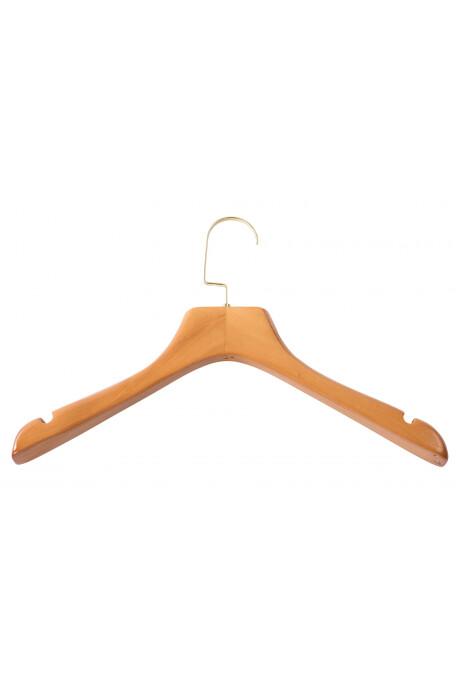 Percha De Madera Na Con Dorado - Adulto Percha De Madera Na Con Dorado - Adulto