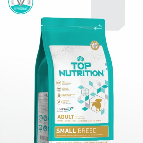 TOP NUTRITION PERROS ADULTOS RAZAS PEQUEÑAS X 3 KG Top Nutrition Perros Adultos Razas Pequeñas X 3 Kg
