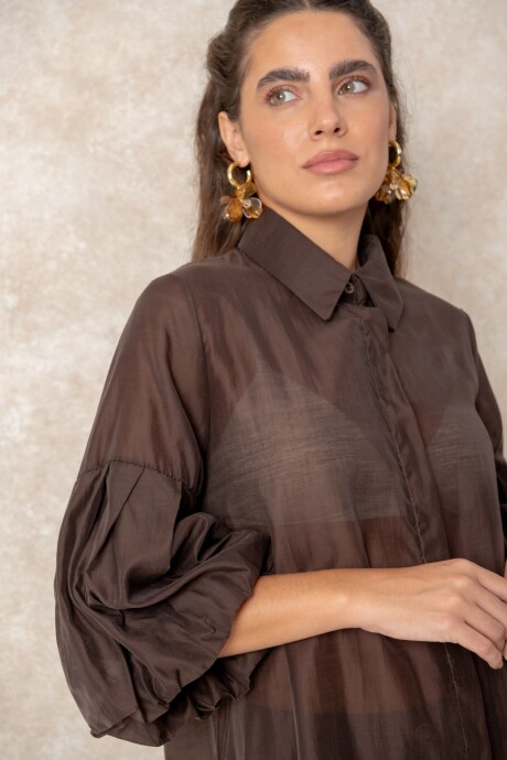 CAMISA BAHIANA Chocolate