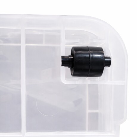 Caja Organizadora Con Ruedas 42 Litros Bajo Cama 60x42x17 Transparente
