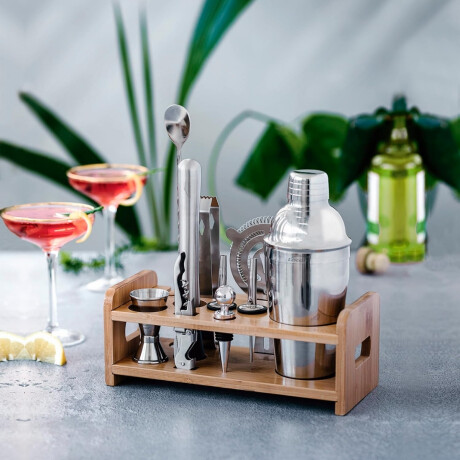Set de 10 Piezas de Coctelería de Acero Inoxidable Set de 10 Piezas de Coctelería de Acero Inoxidable