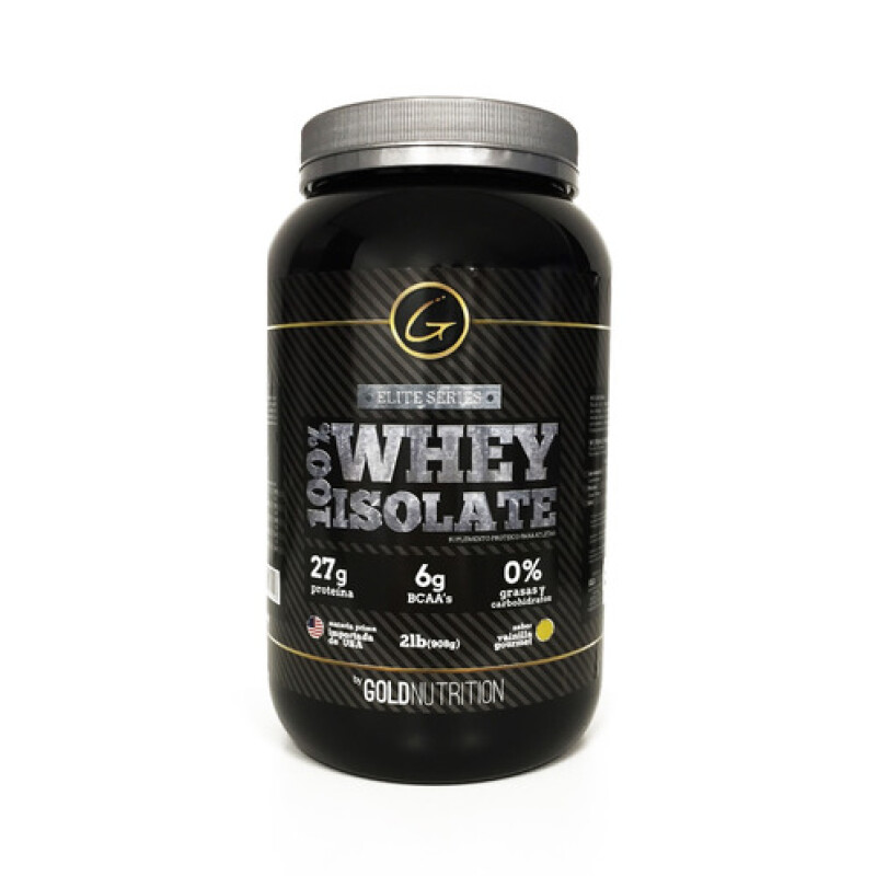 Whey Protein Isolate 100% Gold Nutrition Vanillia 908 Grs. Whey Protein Isolate 100% Gold Nutrition Vanillia 908 Grs.