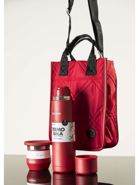 Bolso Matero Capitoneado Rojo
