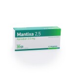 MANTIXA 2,5 MG. CJ X 30 COMP. REC. única