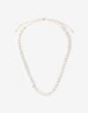 Collares Largos Color Collar Largo Cubitos Glass - Blanco Crema