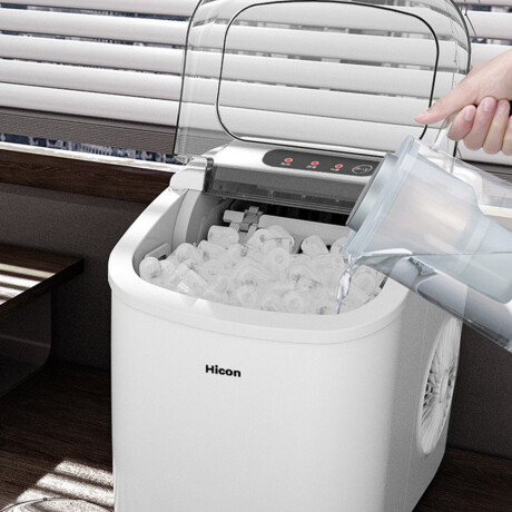 Máquina de Hielo Automática y Portable Mini Fábrica de Cubos Blanco