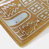BANDEJA CERAMICA DIS NAV C/DIV 33X17CM Unica