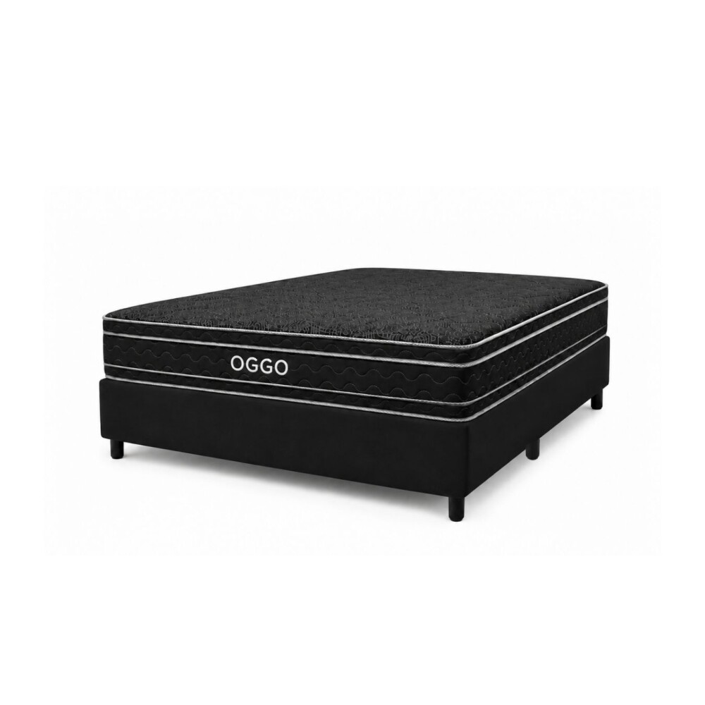 SOMMIER - MEGA BLACK 2 PLAZAS 100% ESPUMA SOMMIER - MEGA BLACK 2 PLAZAS 100% ESPUMA