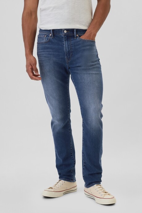 Jean Slim Athletic Hombre Medium Wash