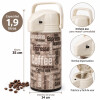 Termo Dispensador para Café 1,9 Litros con Fuelle Dispensador Gris