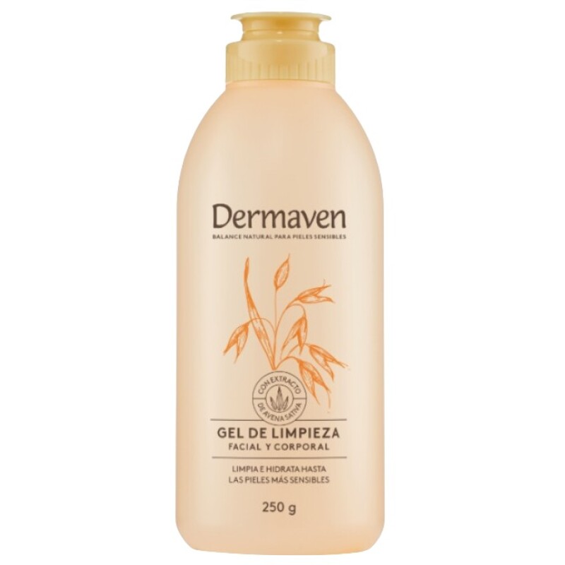 Gel De Limpieza Facial Y Corporal Dermaven 250 Grs. Gel De Limpieza Facial Y Corporal Dermaven 250 Grs.