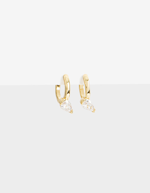 Aros Argollas Cubic zirconia Aros Argolla De La Línea Delicates. - Dorado