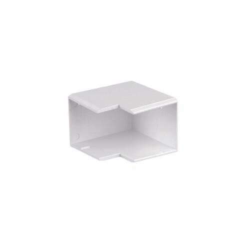 Codo externo blanco para ducto 27x30mm ZO0630