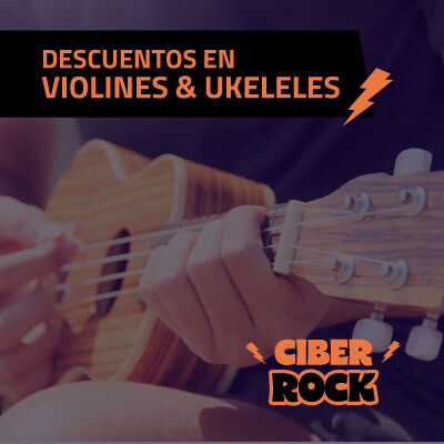 Descuentos en violines y ukeleles - Cyber Rock