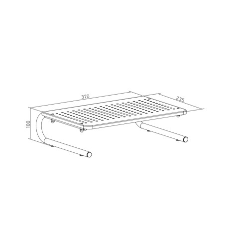 Soporte Elevador de Monitor o Notebook en Acero STB-082 Soporte Elevador de Monitor o Notebook en Acero STB-082