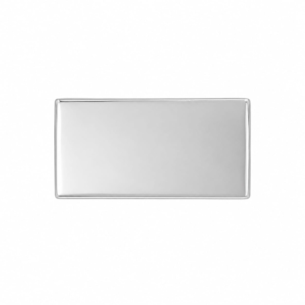 Gemelo rectangular - Plata 925 - Sin piedra - GEMELO05 - sinpiedra 