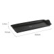 Bandeja rectangular plástica NEGRO