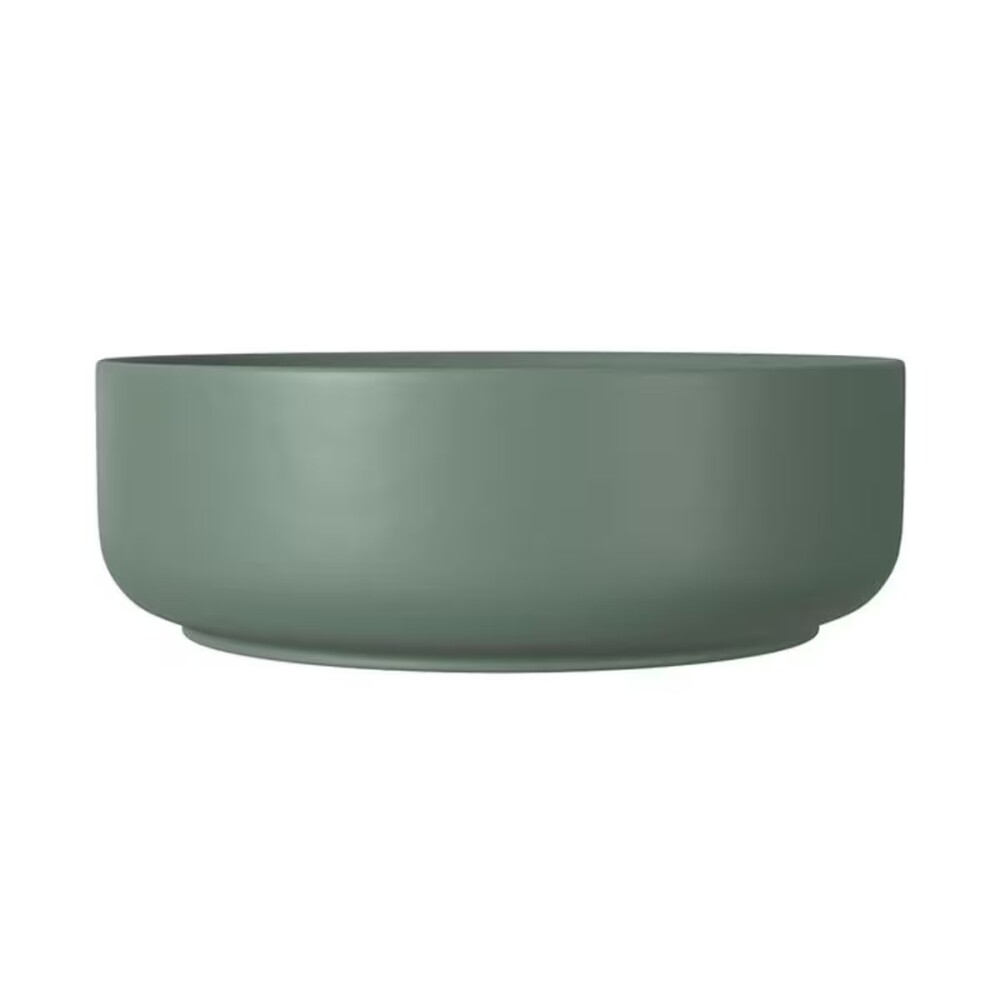 Bacha de apoyo redonda 40 cm c/mesa verde salvia mate Deca Bacha De Apoyo Redonda 40 Cm C/mesa Verde Salvia Mate Deca
