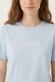 Remera m/c estampada Always Summer CELESTE