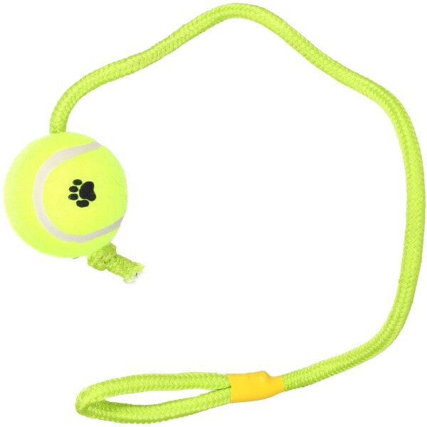 JP PELOTA DE TENIS SMASH + ESTAMPADO PATA CON CUERDA AMARILLO 6CM JP PELOTA DE TENIS SMASH + ESTAMPADO PATA CON CUERDA AMARILLO 6CM