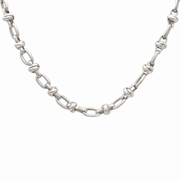 Cadena nudos-Plata 925-Sin Piedra-CD335 Sinpiedra