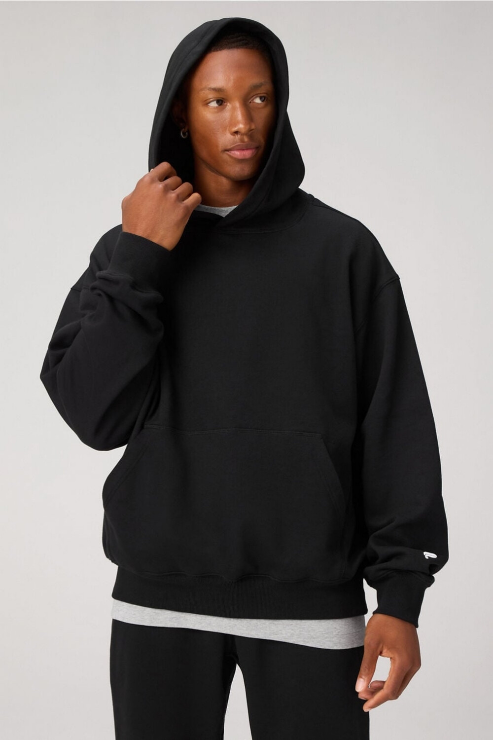 Polera The Go-To Oversized Hoodie Hombre Black