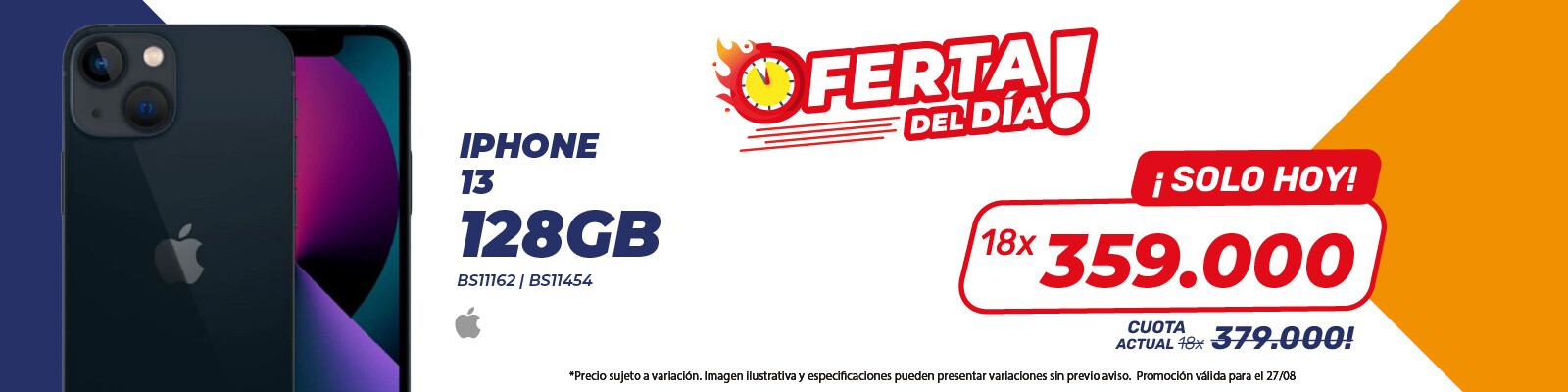 Oferta 1 del dia 27/08
