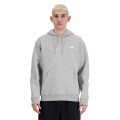 Canguro de Hombre New Balance Small Logo French Terry Hoodie Gris