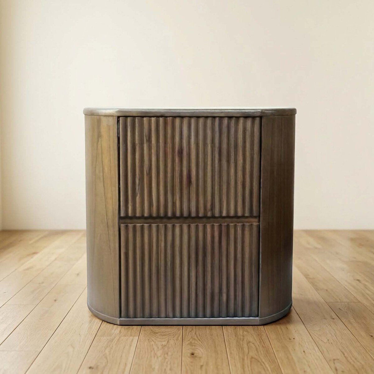 MESA DE LUZ - 2 CAJONES MADERA MARRON SOUTHPORT 