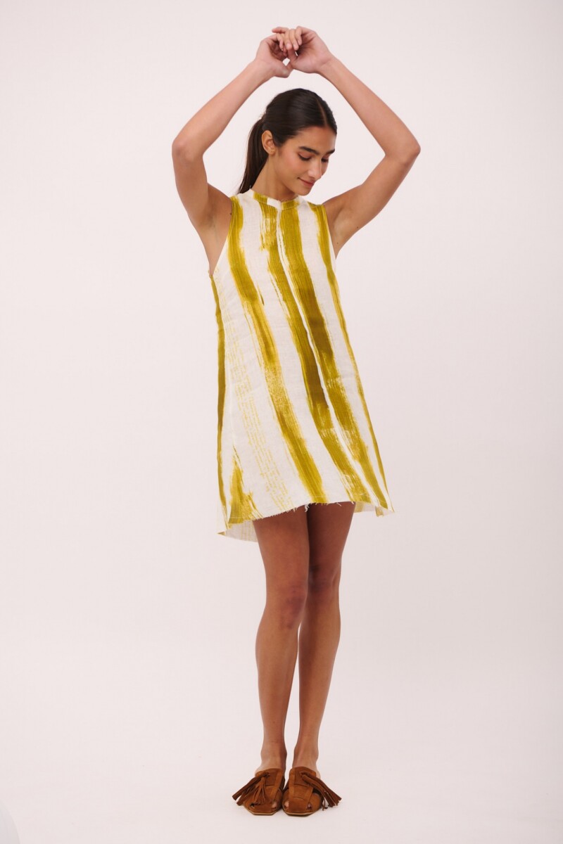 VESTIDO ANANA SHORT PRINT - Pistacho 