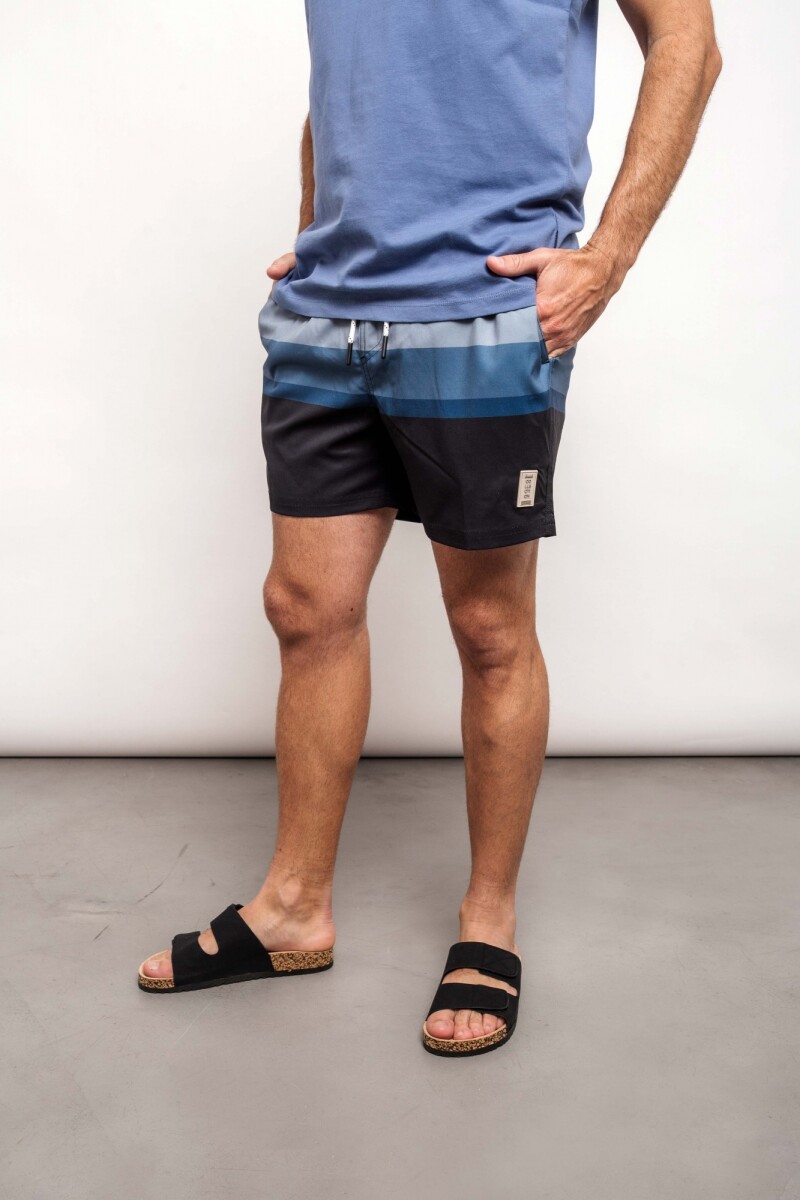 Short de baño Leandro - Celeste 