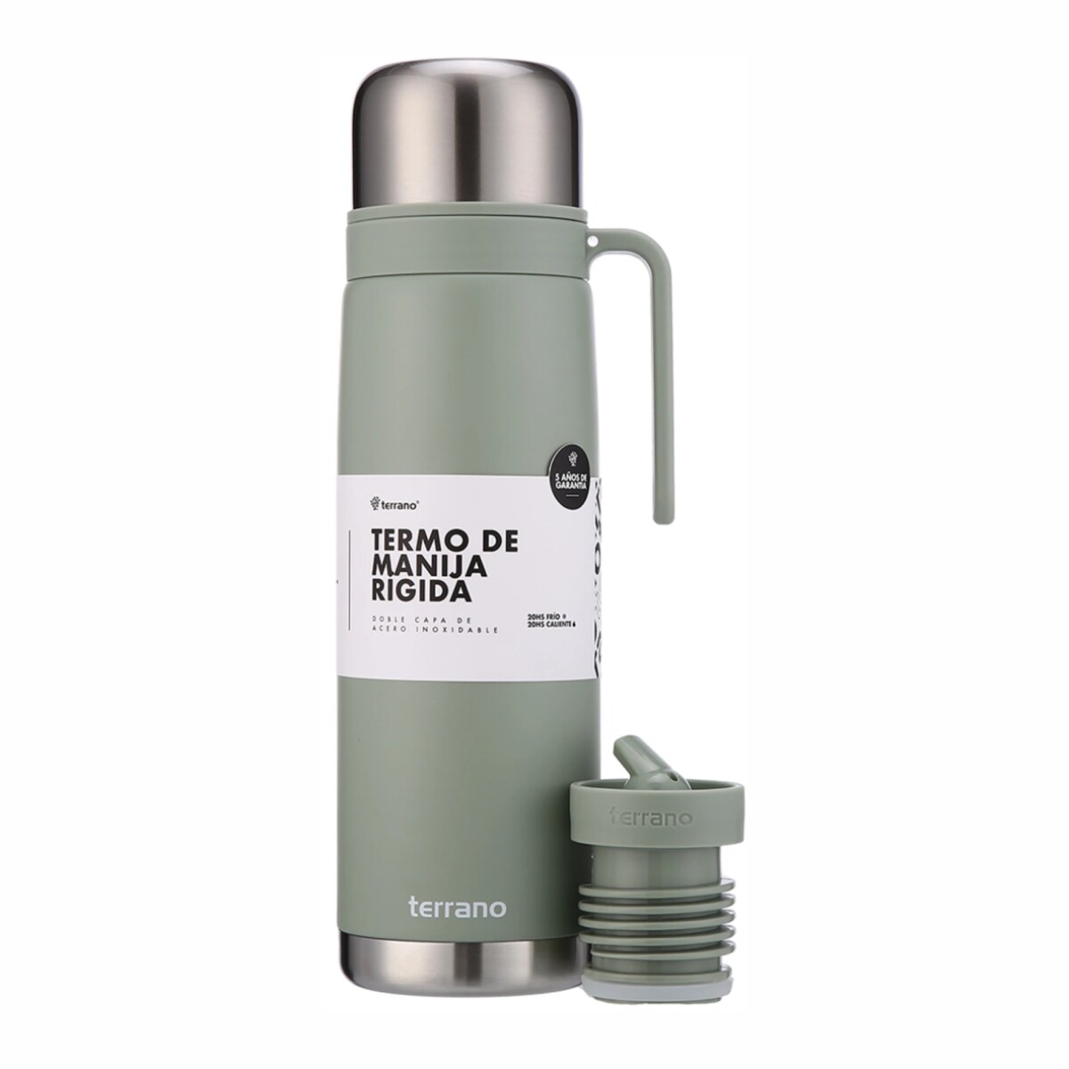 TERRANO TERMO MANIJA RIGIDA PREMIUM - VERDE OLIVA 