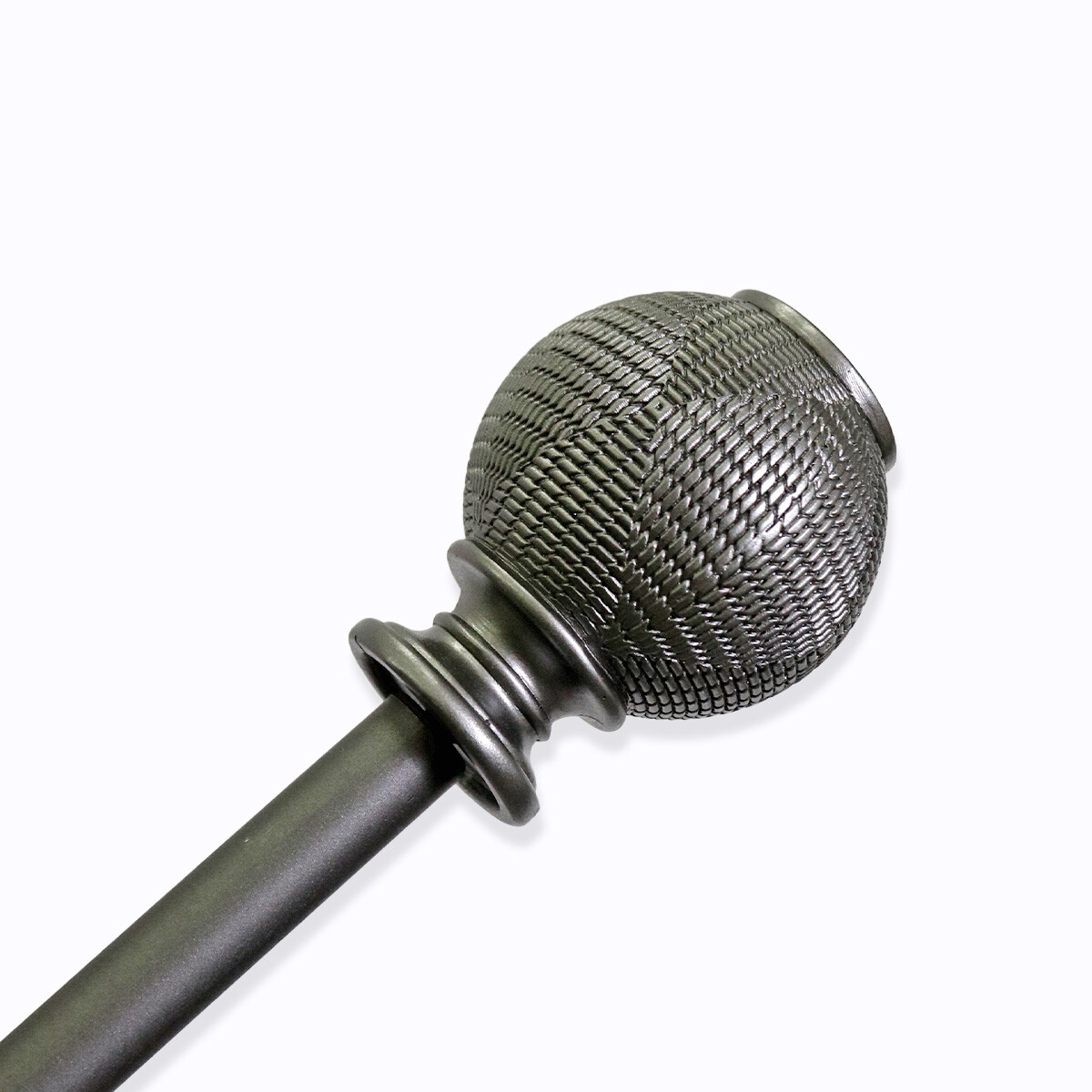 VARA METAL PLATA P/CORTINA 122-218CM 