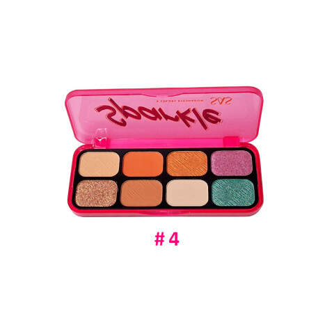 SAS Paleta de sombras para ojos de 8 colores Sas Paleta De Sombras Para Ojos De 8 Colores