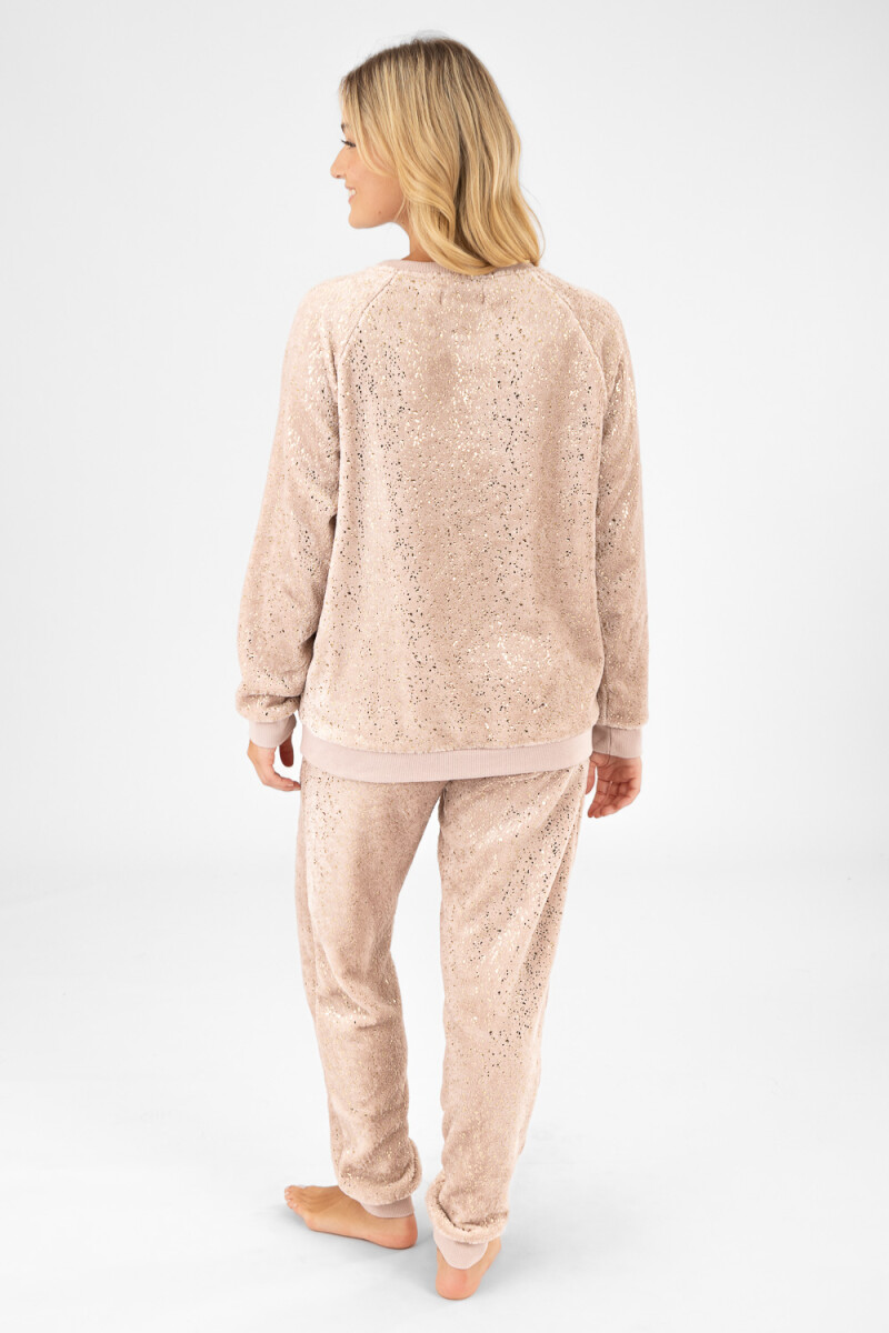 Pijama golden hearts Rosado