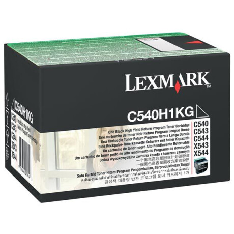 LEXMARK TONER C540H1KG NEGRO C540/543/544/X543/X544(2500)(D) Lexmark Toner C540h1kg Negro C540/543/544/x543/x544(2500)(d)