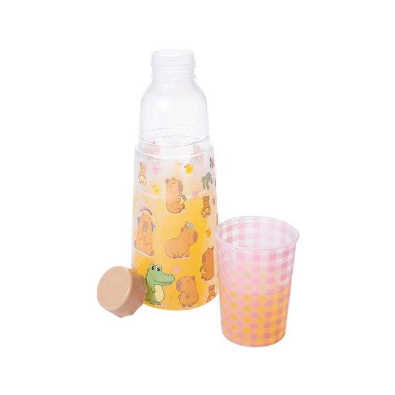 Botella Plástica Capibara 960 ml con Vaso Incluido BAZAR PLASTICO BOTELLA/VASO 960ML CARPINCHO 7881 -