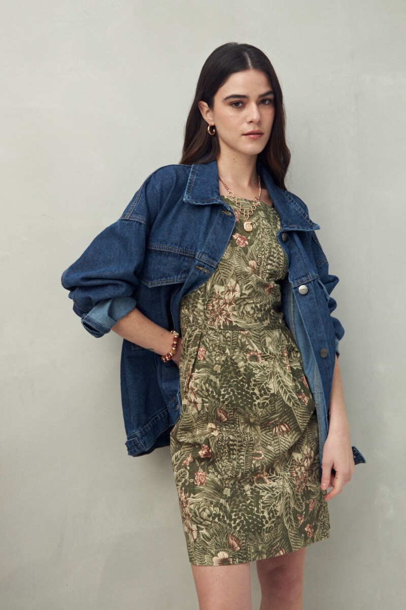 VESTIDO BAMBU - Verde Oliva 