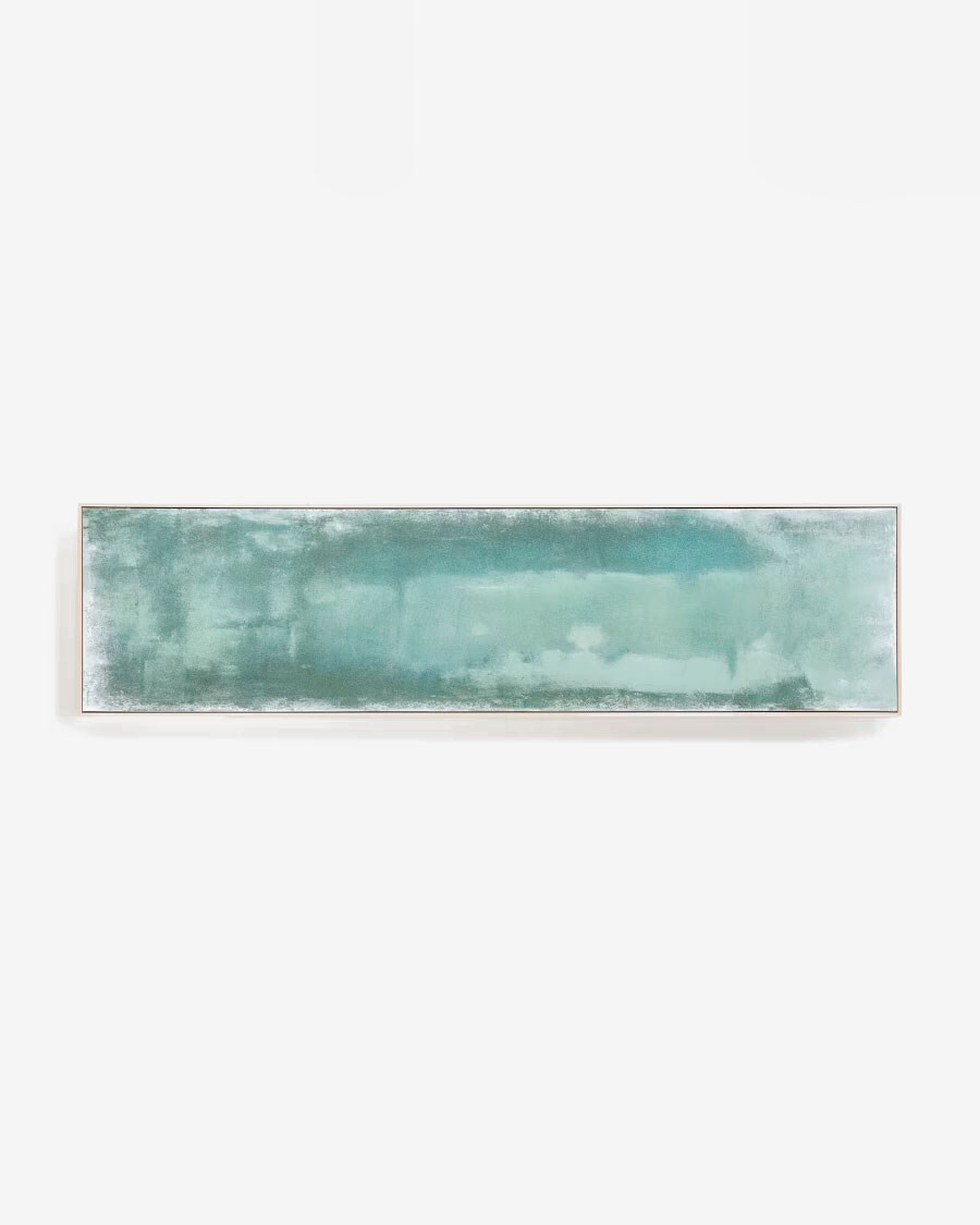 Cuadro abstracto Selnar verde 182 x 47 cm