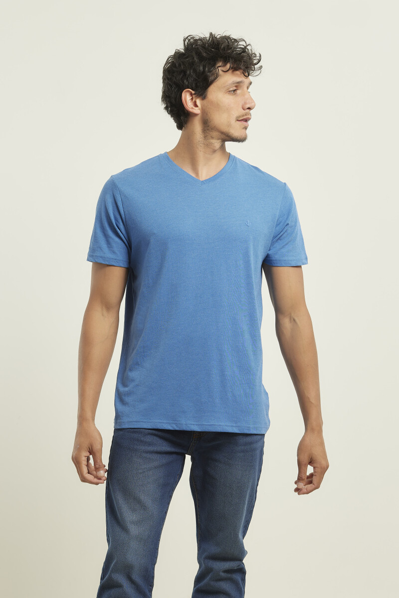 T-shirt Navigator - Azul Piedra Melange 
