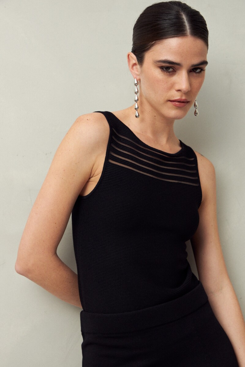 TOP LULU Negro