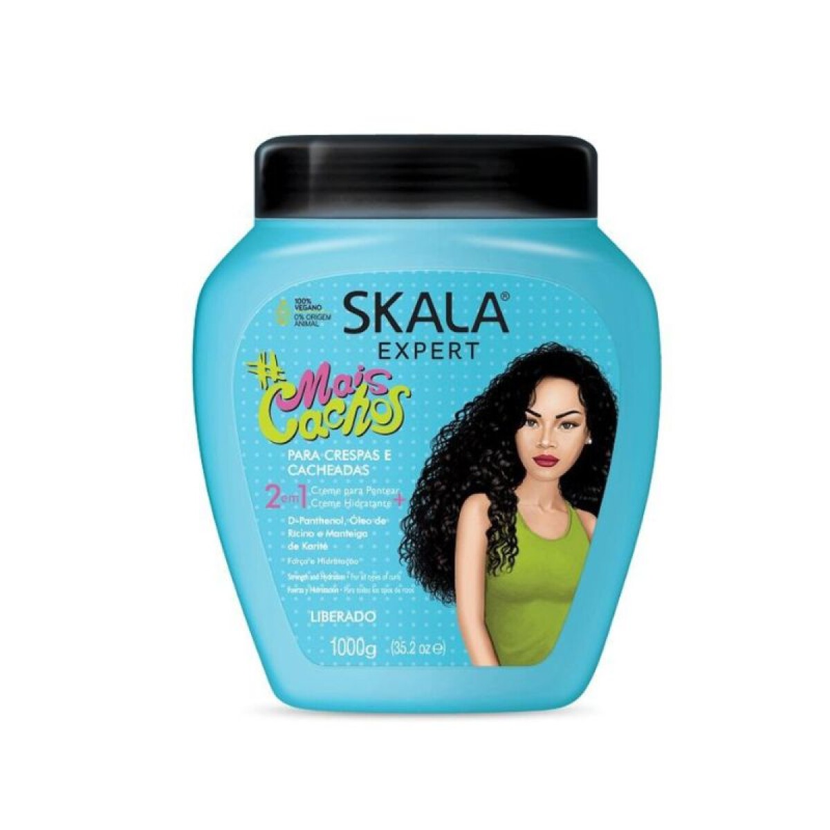 Crema tratamiento capilar Skala 1000g - Expert 2 en 1 Mais Cachos 
