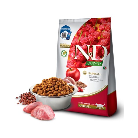 N&D Quinoa Feline Hairball Pato 1,5 Kg N&D Quinoa Feline Hairball Pato 1,5 Kg