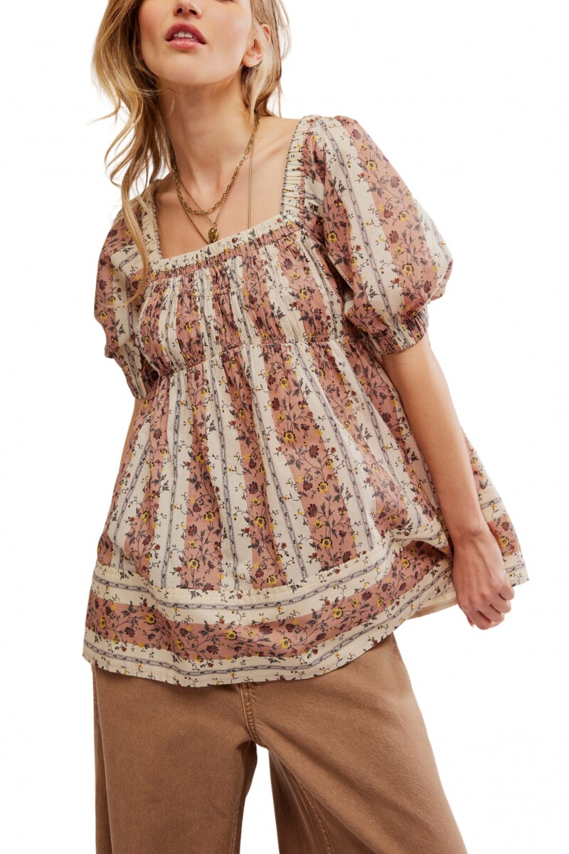 BLOUSA VINTAGE LOVER Marfil