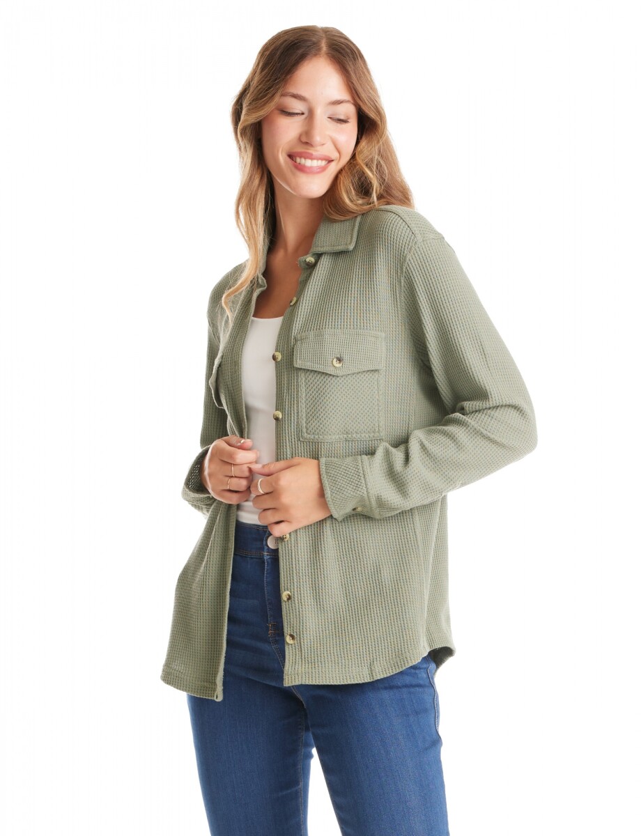 Sobrecamisa Texturada - Verde 