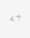 Aros Pasantes Strass Aros Pasantes Moño Plata 925 - Plateado