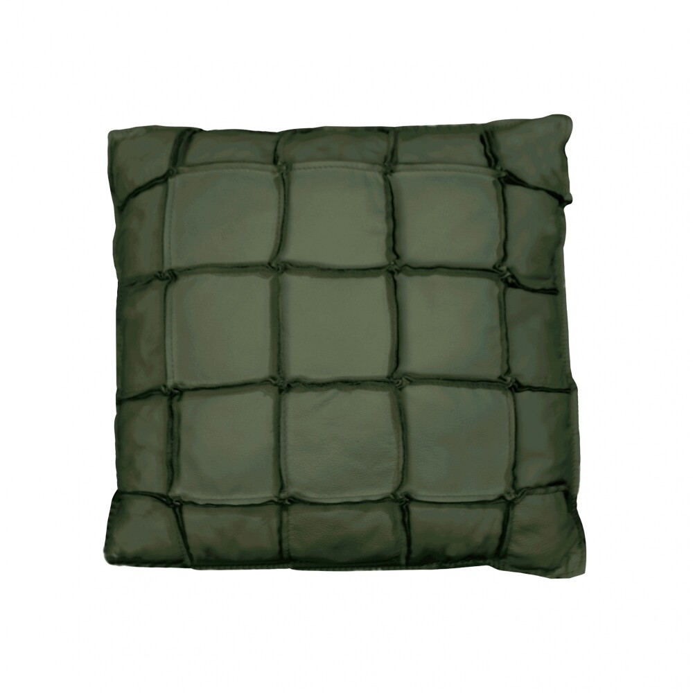 Almohadón Cuero - 48x48cm - Fio Verde
